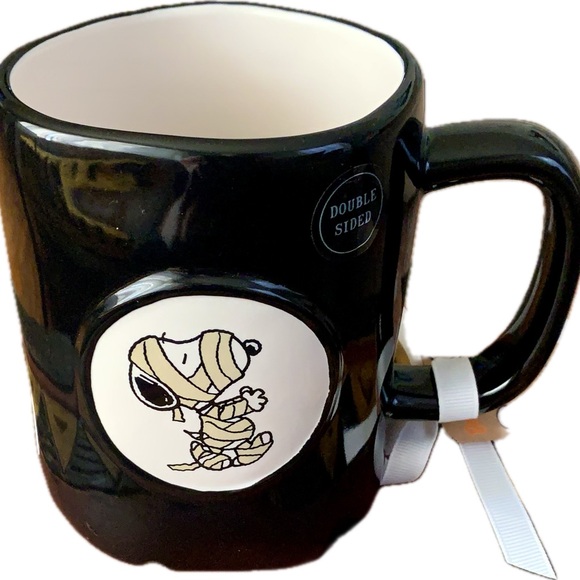 Rae Dunn X Peanuts 🎃 Halloween 🎃 Snoopy 👻 Mummy 👻 All Wound Up Mug 👻 NWT - Picture 8 of 9